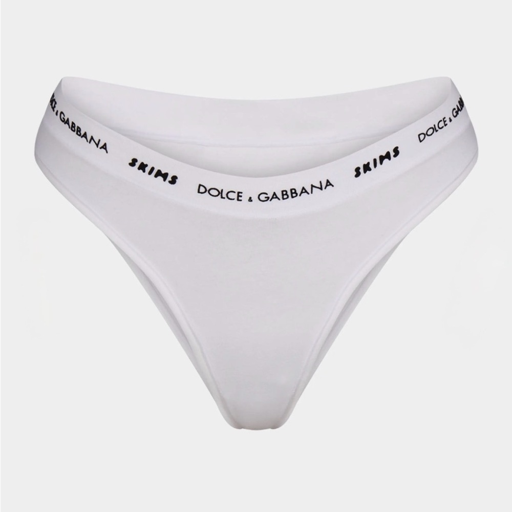 🤍 SKIMS x Dolce & Gabbana Cotton Jersey Tanga 🤍 - Picture 2 of 5